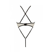 Боди с доступом Passion CHIKA BODY S/M, cream