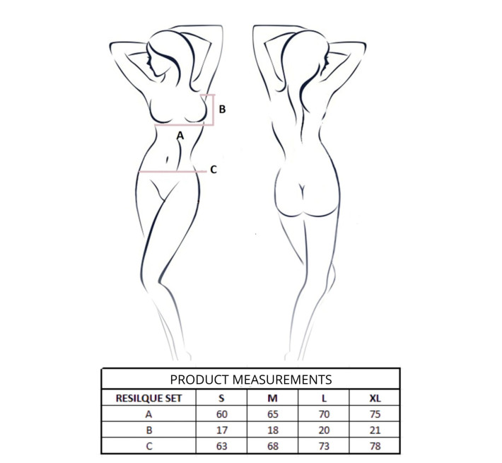 Комплект Passion RESILQUE SET tomato L