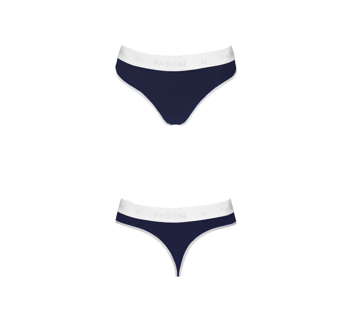 Спортивні трусики-стрінги Passion PS007 PANTIES L, navy blue