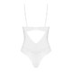 Боди Obsessive Alissium Teddy White, M/L, лиф с мягкой чашкой, высокие вырезы для ног