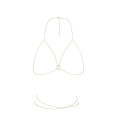 Ланцюжок портупея Bijoux Indiscrets Magnifique Bra Chain Золотий