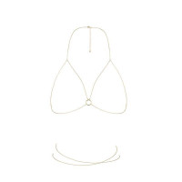 Ланцюжок портупея Bijoux Indiscrets Magnifique Bra Chain Золотий