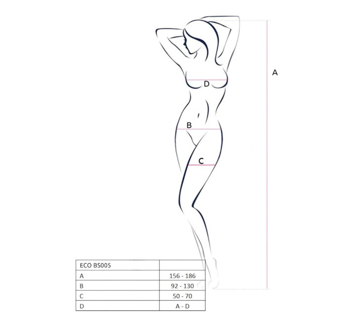 Бодістокінг Passion ECO BS005 red, щільний, відкритий доступ