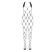 Бодистокинг в очень большую сетку Passion BS091 black, с доступом