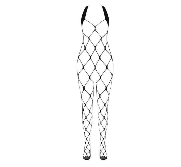 Бодистокинг в очень большую сетку Passion BS091 black, с доступом