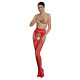 Еротичні колготки-бодістокінг Passion ECO S002 red