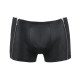 Чоловічі шкіряні боксери з блискавками Passion 049 Short Matt Black XXL/XXXL