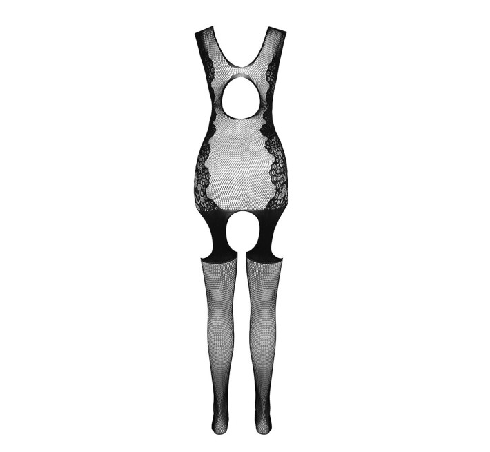 Ажурний бодістокінг з панчохами Passion BS082 black