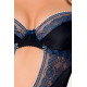 Корсет з пажами Passion GISELE CORSET black L/XL