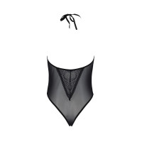 Боді Passion DROSERA BODY black, S/M, високі вирізи, верх на зав’язках