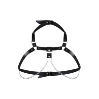 Жіноча портупея з натуральної шкіри Art of Sex - Virginia, колір Чорний, розмір XS-M Жіноча портупея з натуральної шкіри Art of Sex - Virginia, колір Чорний, розмір XS-M