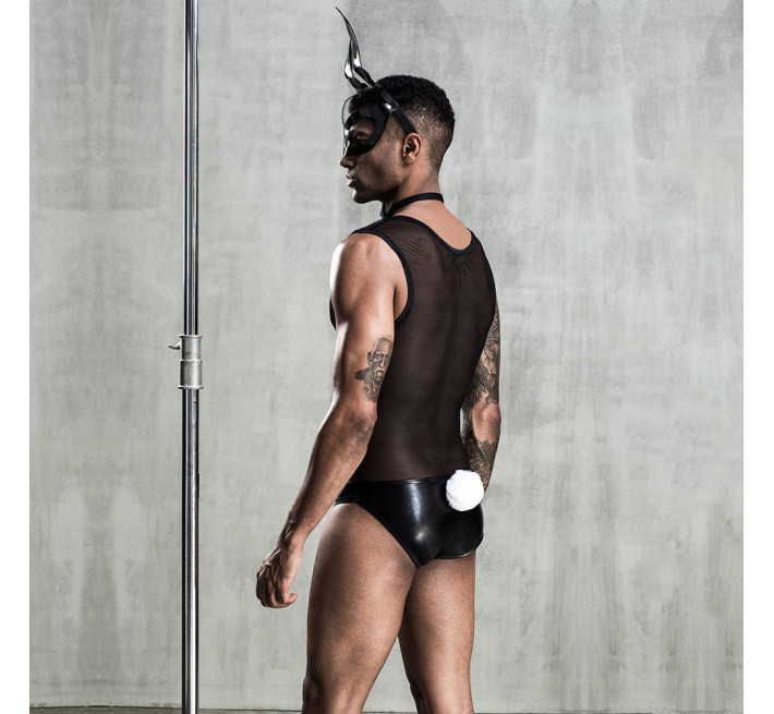 Эротический мужской костюм JSY Зайка Джонни с маской Черный S/M