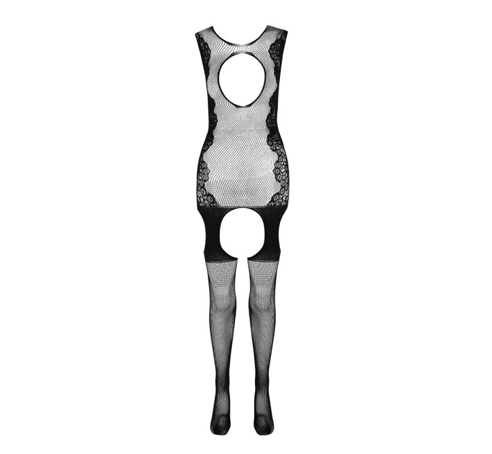 Ажурний бодістокінг з панчохами Passion BS082 black