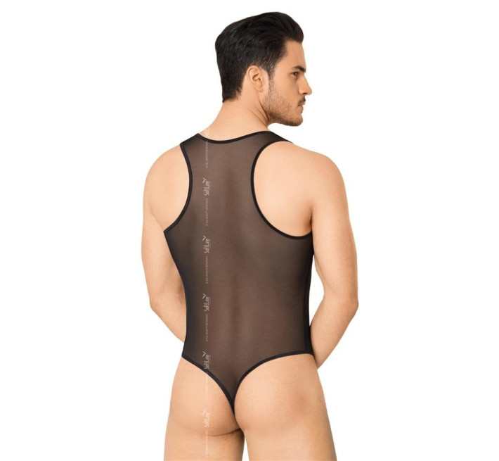 Мужское боди SoftLine Body 4609 Черное XL