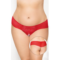 Трусики SoftLine G-String 2433 Plus Size Красные XXL