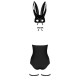 Эротический костюм кролика Obsessive Bunny costume яорный S/M