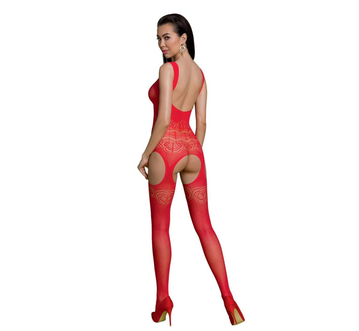 Бодістокінг Passion ECO BS005 red, щільний, відкритий доступ