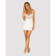 Сорочка Obsessive Amor Blanco underwire chemise & thong white L/XL