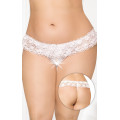 Трусики SoftLine G-String 2432 Plus Size XL/XXXL Білі