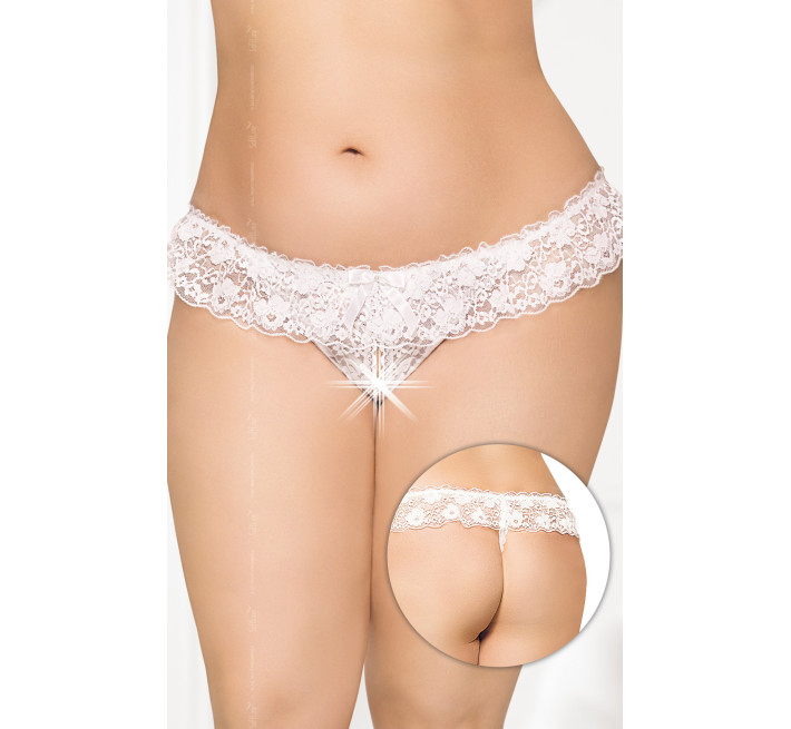 Трусики SoftLine G-String 2432 Plus Size XL/XXXL Білі
