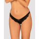 Напівпрозорі трусики з підвіскою Obsessive Ivannes panties black чорні 2XL/3XL