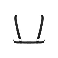 Мереживний бюстгальтер із трикутною чашкою Obsessive Estiqua bra, чорний XS/S