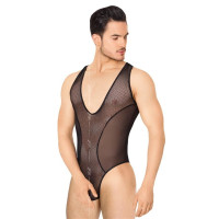 Мужское боди SoftLine Body 4609 Черное XL Мужское боди SoftLine Body 4609 Черное XL