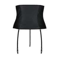 Пояс-корсет з екошкіри Passion Celine Set black 6XL/7XL