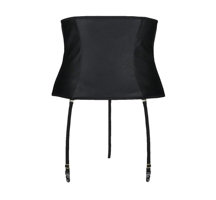Пояс-корсет из экокожи Passion Celine Set black 6XL/7XL