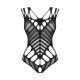 Боді з великими вирізами Obsessive B139 crotchless teddy чорний S/M/L