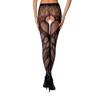 Еротичні колготки Passion S007 Чорні S/M/L Еротичні колготки Passion S007 Чорні S/M/L