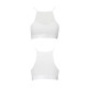 Спортивный топ с прозрачной вставкой Passion PS006 TOP XL, white
