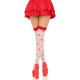 Панчохи Leg Avenue Polka Dot Mushroom Thigh Highs One Size