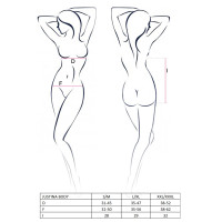 Боді Passion JUSTINA BODY L/XL Чорне Боді Passion JUSTINA BODY L/XL Чорне