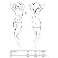 Комплект білизни Passion PAULINE SET XXL/XXXL Чорний