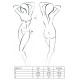 Сексуальний комплект Passion BRIDA SET WITH OPEN BRA L/XL Чорний
