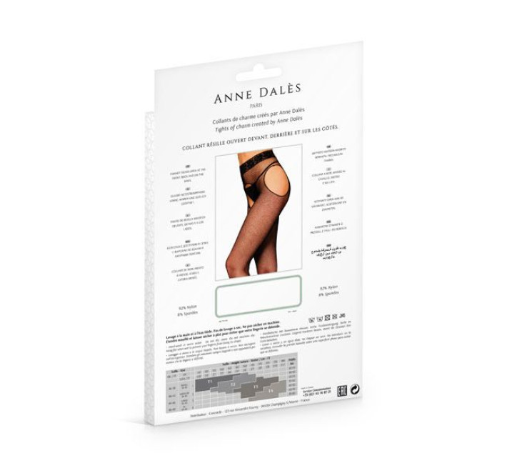 Панчохи з поясом Anne De Ales MORGANE T3 Чорні