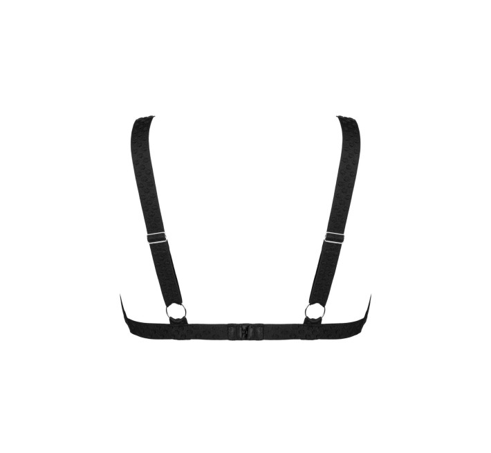 Кружевной бюстгальтер с треугольной чашкой Obsessive Estiqua bra, черный M/L