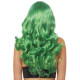 Волнистый парик Leg Avenue Misfit Long Wavy Wig Green, длинный, реалистичный вид, 61 см