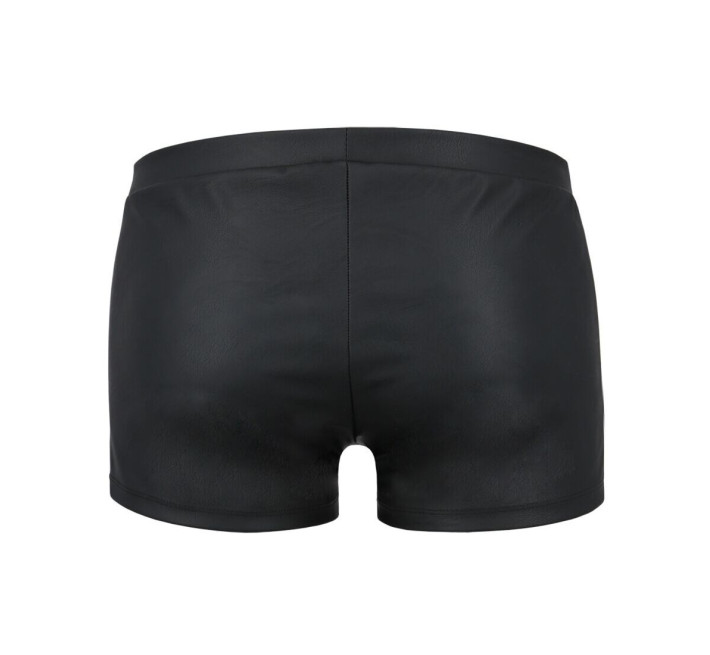 Чоловічі шкіряні боксери з клапаном Passion 050 Short Patrick Black L/XL
