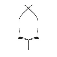 Боді з відкритим доступом Passion TASMINA BODY black XXL/XXXL