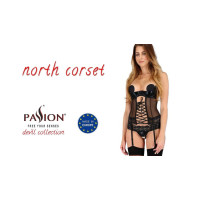 Корсет з відкритими грудьми Passion NORTH CORSET black XXL/XXXL Корсет з відкритими грудьми Passion NORTH CORSET black XXL/XXXL