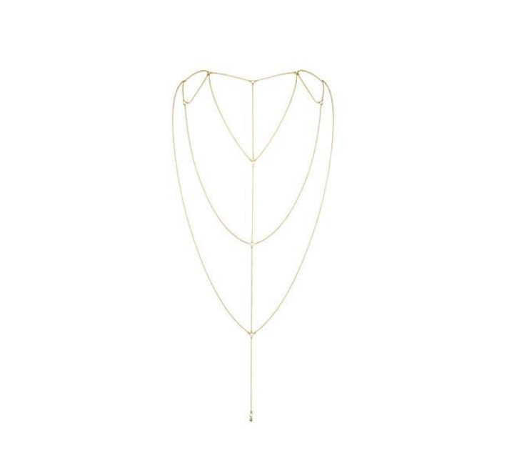 Цепочка для спины Bijoux Indiscrets Magnifique Back and Cleavage Chain Золотая