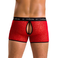 Чоловічі прозорі боксери Passion 046 Short Parker Red L/XL