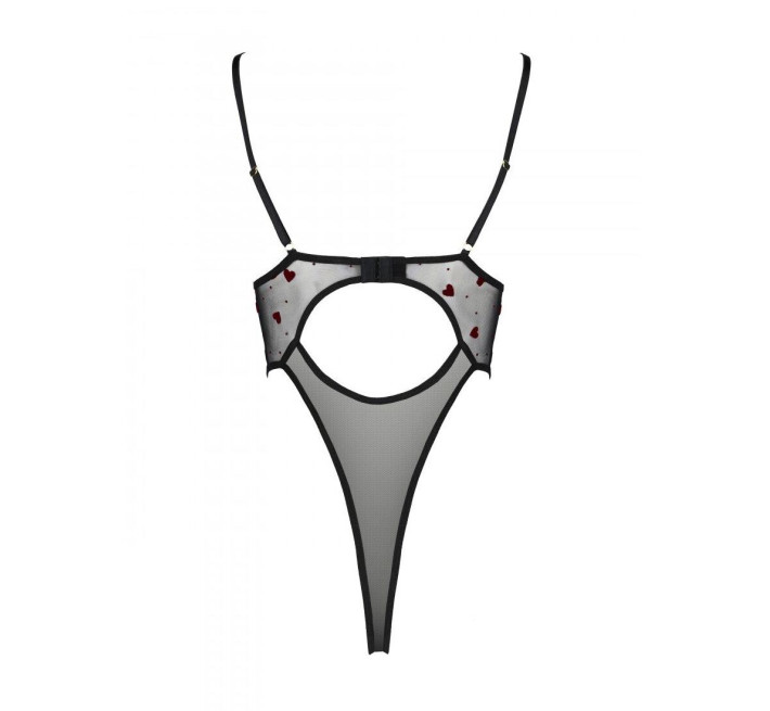 Эротический боди с рисунком Passion LOVELIA BODY black L/XL