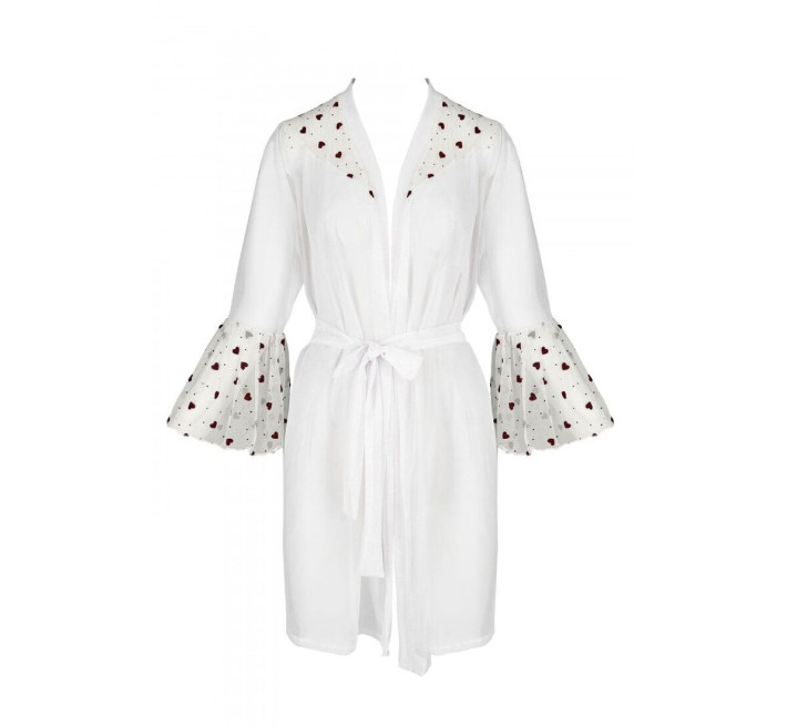 Повітряний пеньюар Passion LOVELIA PEIGNOIR white L/XL