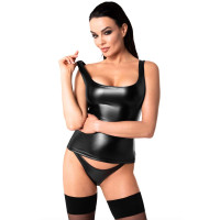 Топ Noir Handmade F346 Powerwetlook top - 3XL