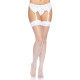 Чулки-сетка со швом Leg Avenue Backseam Thigh Highs White one size