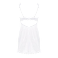 Сорочка Obsessive Amor Blanco underwire chemise & thong white S/M