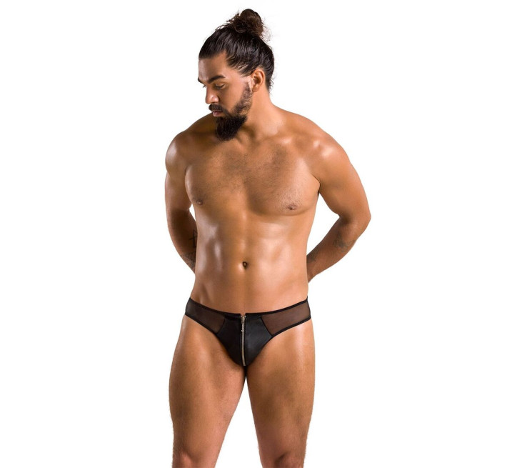 Чоловічі сліпи на блискавці Passion 042 Slip Timmy Black S/M